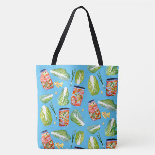 Bolsa Tote Kimchi Ingredientes De Diversão Triste De Couve-C