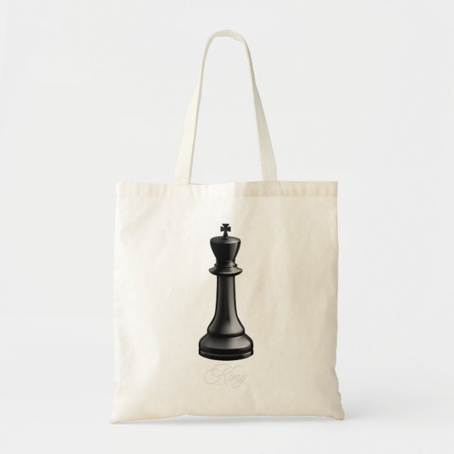 Bolsa Tote King Chess Piece Halloween Figurume Chess Lover (Frente)