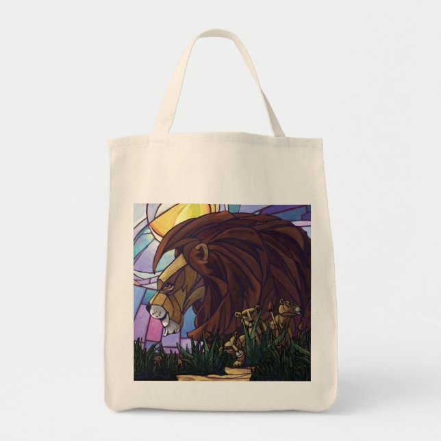 Bolsa Tote King Lion e Cubs (Frente)