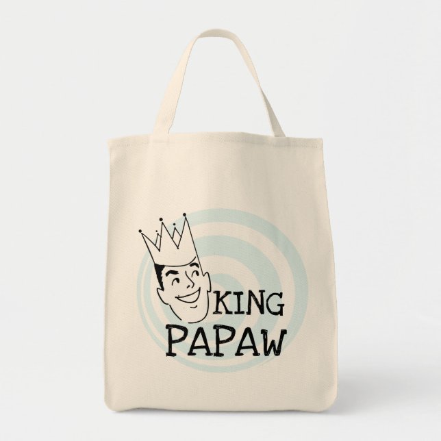 Bolsa Tote King Papaw T-shirts e presentes (Frente)