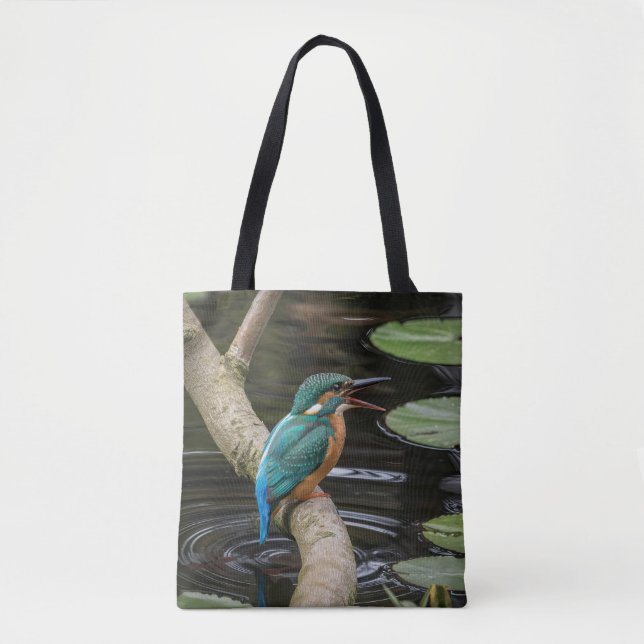 Bolsa Tote Kingfisher Bird (Frente)