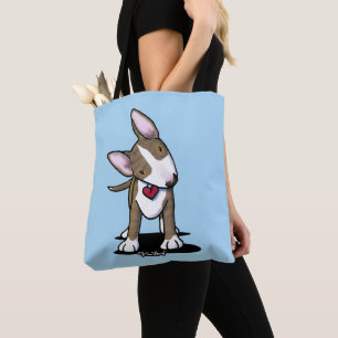Bolsa Tote KiniArt Bull Terrier Listrado