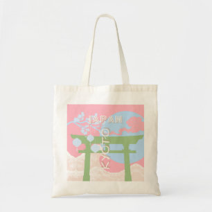 Bolsa Tote Kioto Japão Viagem Art, Pastel Viagem Art