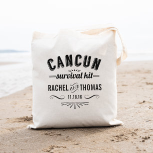 Bolsa Tote Kit de Sobrevivência de Cancun   Boas-vindas