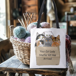 Bolsa Tote Kit Inicial da Senhora dos Gatos