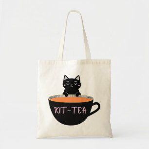 BOLSA TOTE KIT-TEA BLACK CAT