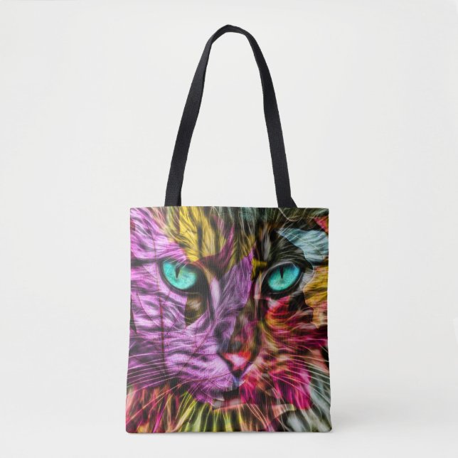 Bolsa Tote Kitten Artsy Design (Frente)