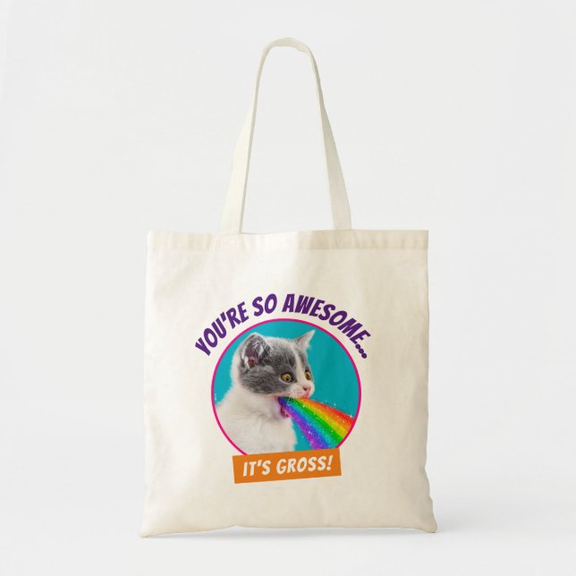 Bolsa Tote Kitten Cria Arco-Íris (Frente)