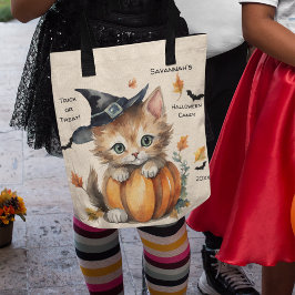 Bolsa Tote Kitten Halloween Candy