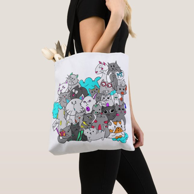 Bolsa Tote Kitten Mashup (Close Up)