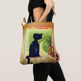 Bolsa Tote Kitty in the Window