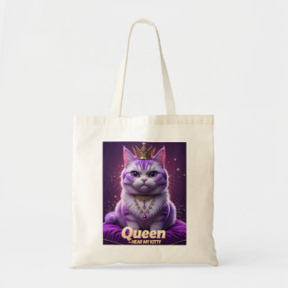 Bolsa Tote Kitty Real Roxa – Rainha Ouça Meu Ronronar