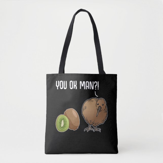 Bolsa Tote Kiwi Piada Fruta de aves Kiwi (Frente)