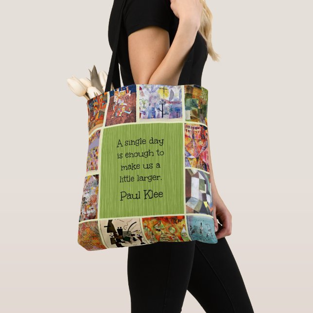 Bolsa Tote Klee - Colagem Colorida (Close Up)