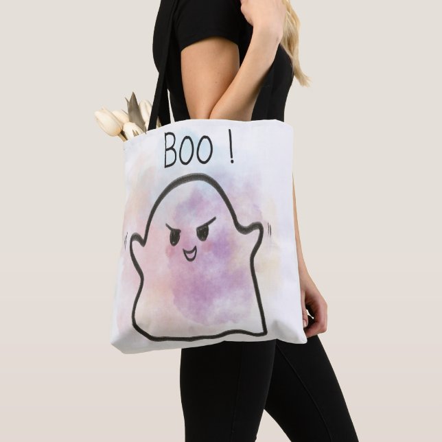 Bolsa Tote Kleiner Geist ruft Boo (Close Up)