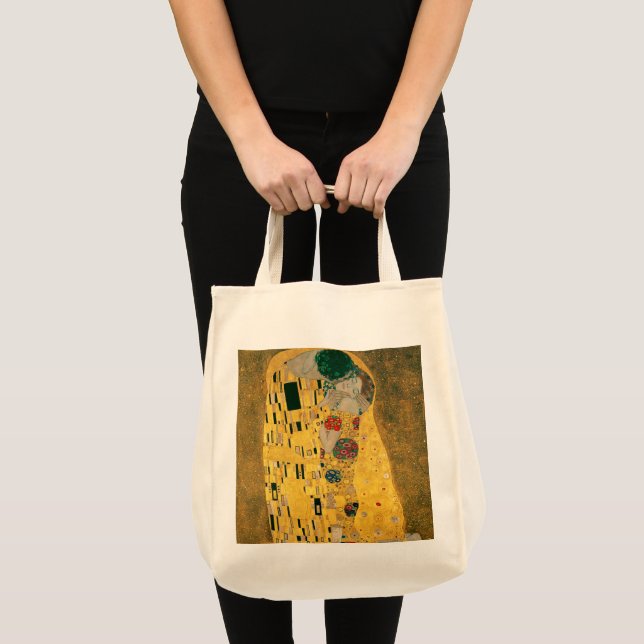 Bolsa Tote Klimt // A Pintura Do Beijo (Frente (produto))