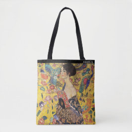 Bolsa Tote Klimt – Mulher com um Leque – Personalizado