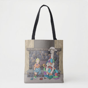 Bolsa Tote Knitting Alpaca