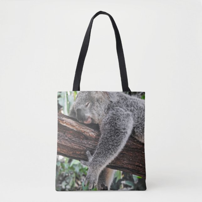 BOLSA TOTE KOALA BEAR SLEEPING ON TREE (Frente)
