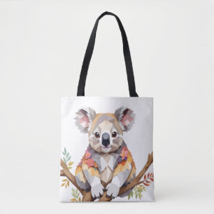 Bolsa Tote Koala Brincando Com Uma Alegria E Adorável Tristez