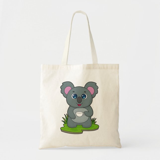 Bolsa Tote Koala com café (Frente)