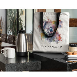 Bolsa Tote Koala Cudles em cores, personalizado