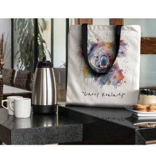Bolsa Tote Koala Cudles em cores, personalizado
