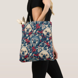 Bolsa Tote Koala e Berry Pattern