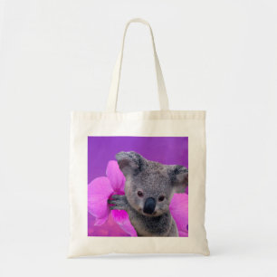 Bolsa Tote Koala e orquídeas