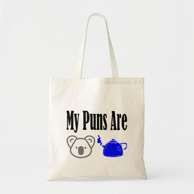 Bolsa Tote Koala Tea Puns Pai Piada (Frente)