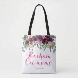 Bolsa Tote Kocham Cięmamo Amo-te mãe em Gift Polonês