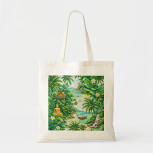 Bolsa Tote Koh Samui Tailândia Buda Tropical Jungle Praia