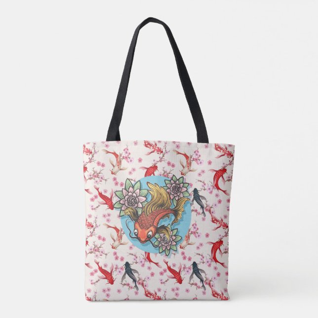 Bolsa Tote Koi Fish (Verso)
