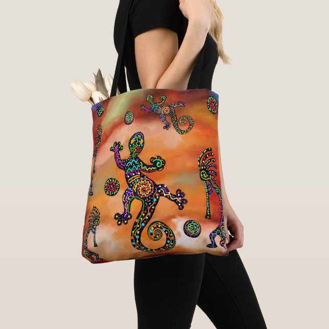 Bolsa Tote Kokopelli Art (Close Up)
