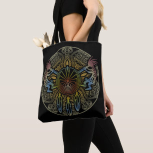Bolsa Tote Kokopelli Duo - Homem No Maze - Dreamcatcher 1