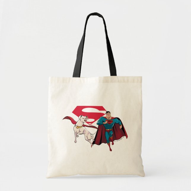 Bolsa Tote Krypto e Superman (Frente)