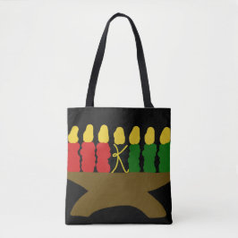 Bolsa Tote Kwanzaa Candle Design