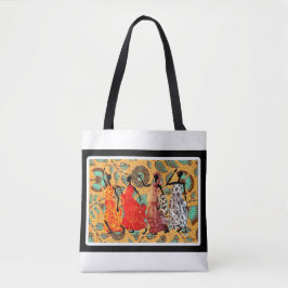 Bolsa Tote Kwanzaa • Sacola de Totem de Dança Afrocentrista