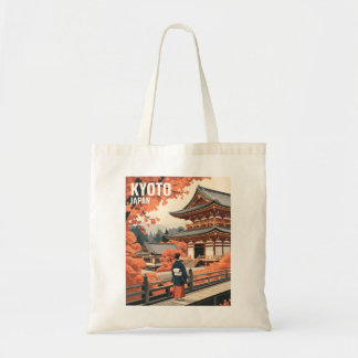 Bolsa Tote Kyoto Japan Travel Autumn Temple Retro Personalize