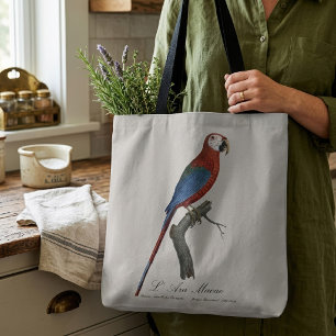 Bolsa Tote L' Ara Macao / Red and green Macaw