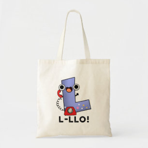 Bolsa Tote L-llo Funny - Letra L Pun