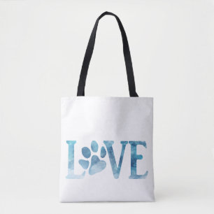 Bolsa Tote L-pw-VE Blue Watercolor