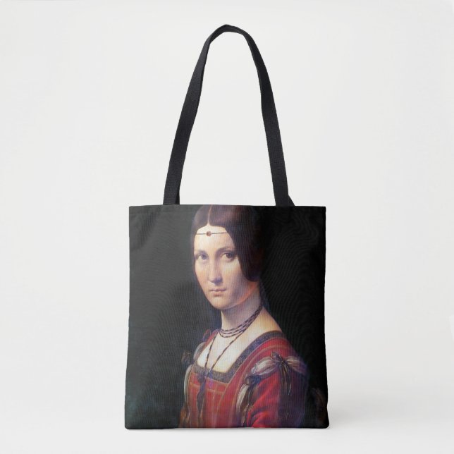 Bolsa Tote La Belle Ferronniere, Leonardo da Vinci (Frente)