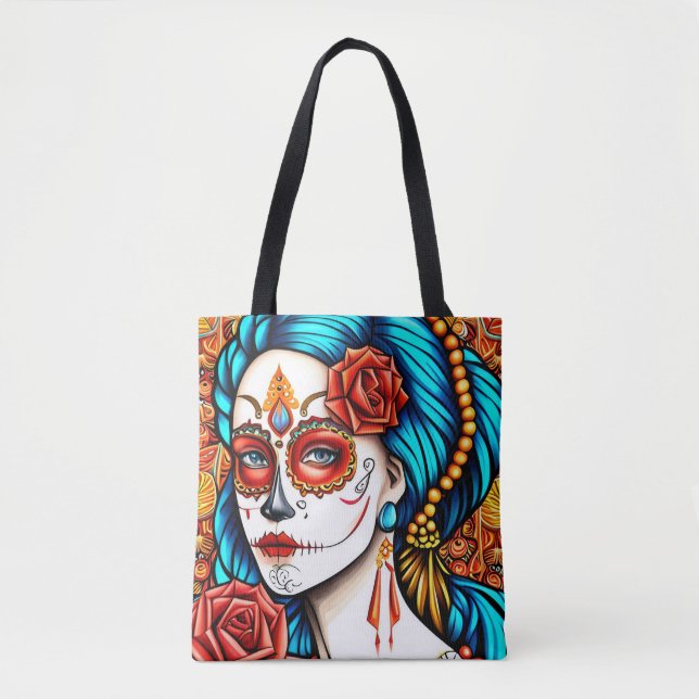 Bolsa Tote La Calavera Catrina (Frente)