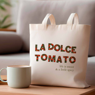 Bolsa Tote La Dolce Tomato Itália Summer Girls Trip