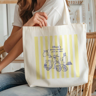Bolsa Tote La Dolce Vita Chuveiro de Noiva Amarelo Limão Ital