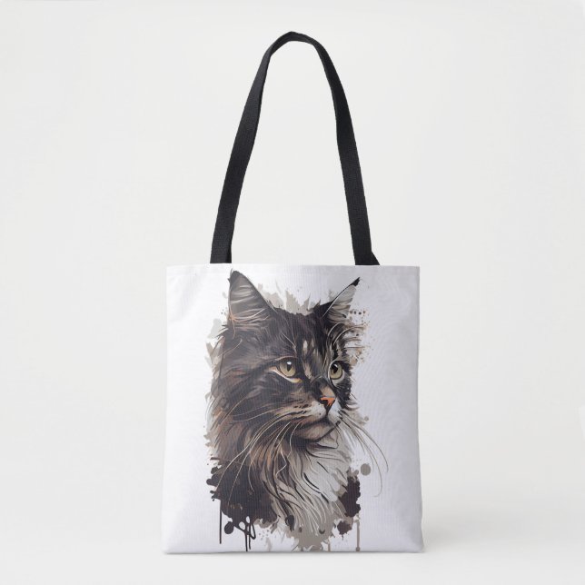 Bolsa Tote La Elegancia felina en tu vida (Frente)