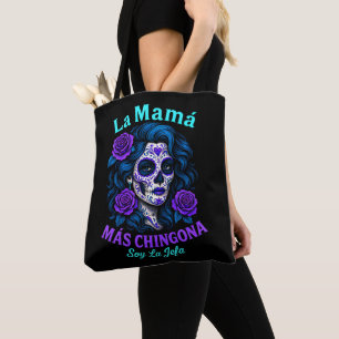 Bolsa Tote La Mamá Más Chingona Engraçada Mãe Espanhola