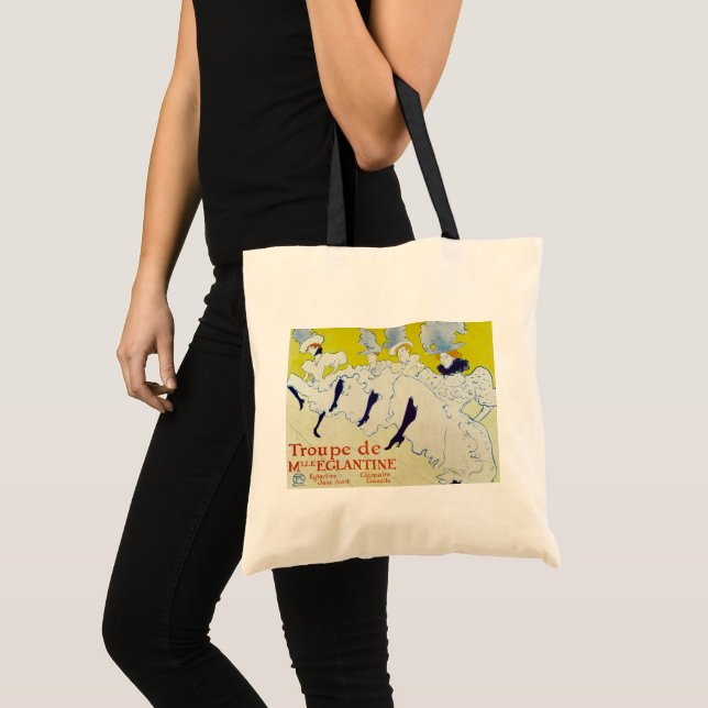 Bolsa Tote La Troupe de Mlle Eglantine por Toulouse Lautrec (Frente (produto))