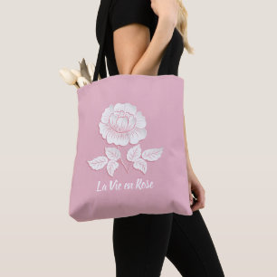 Bolsa Tote La Vie en Rosa Life em rosa